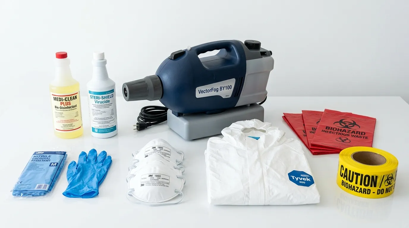 Professional biohazard remediation crew working in Hatboro